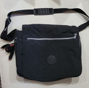 Kipling Messenger Bag Black With Strap And Key Chain